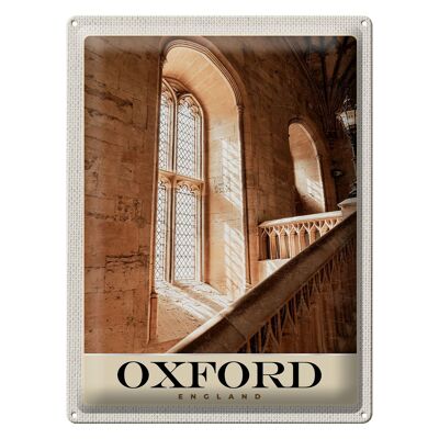 Signe en étain voyage 30x40cm, Oxford angleterre Europe Architecture
