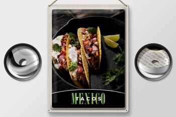 Plaque de voyage en étain 30x40cm, mexique, états-unis, plats de Tacos américains 2