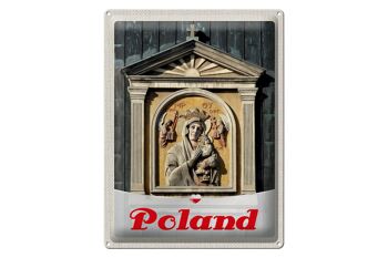 Signe en étain voyage 30x40cm, Pologne, Europe, Architecture, vacances 1