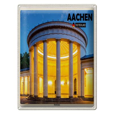 Blechschild Städte Aachen Deutschland Elisenbrunnen 40x30cm