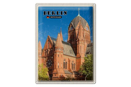 Blechschild Städte Berlin Heilig-Kreuz-Kirche 30x40cm