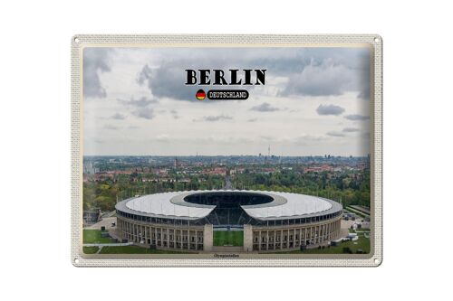 Blechschild Städte Berlin Olympiastadion Deutschland 40x30cm