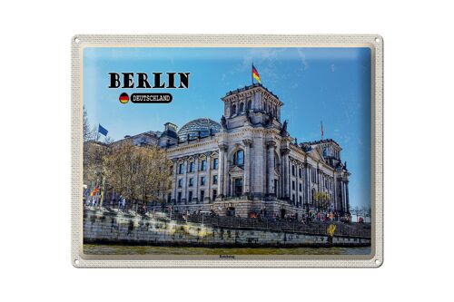 Blechschild Städte Berlin Reichstag Politik Architektur 40x30cm