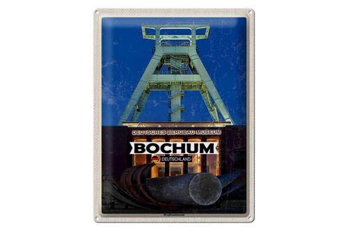 Blechschild Städte Bochum Bergbaumuseum Deutschland 30x40cm