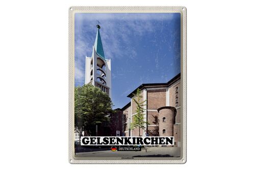 Blechschild Städte Gelsenkirchen Altstadtkirche 30x40cm