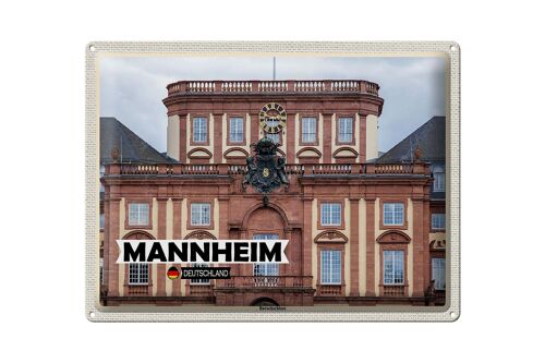 Blechschild Städte Mannheim Deutschland Barockschloss 40x30cm