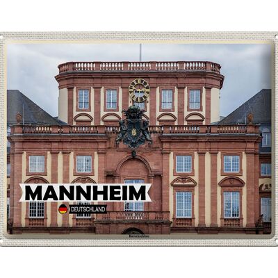 Blechschild Städte Mannheim Deutschland Barockschloss 40x30cm