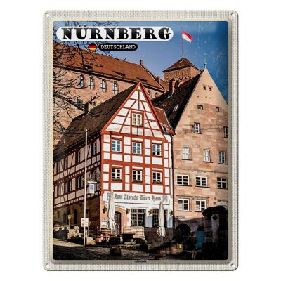 Blechschild Städte Nürnberg Deutschland Altstadt 30x40cm