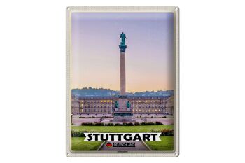 Plaque en tôle villes Stuttgart Allemagne Schlossplatz 30x40cm 1