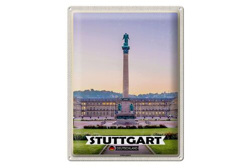 Blechschild Städte Stuttgart Deutschland Schlossplatz 30x40cm