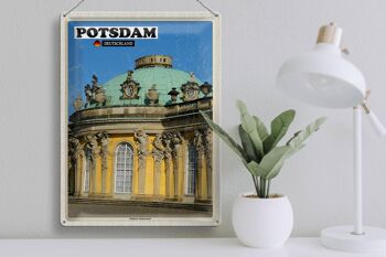 Plaque en tôle villes Potsdam Palais de Sanssouci 30x40cm 3