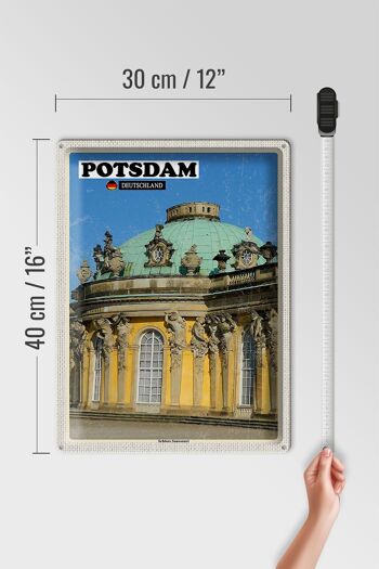 Plaque en tôle villes Potsdam Palais de Sanssouci 30x40cm 4
