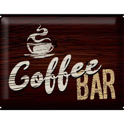 Metal sign saying 30x40cm Coffee Bar