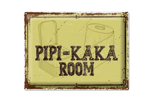 Blechschild Spruch 30x40cm Pipi-Kaka room