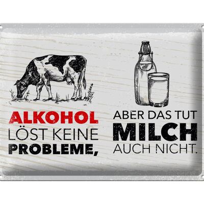 Blechschild Spruch 30x40cm löst keine Probleme