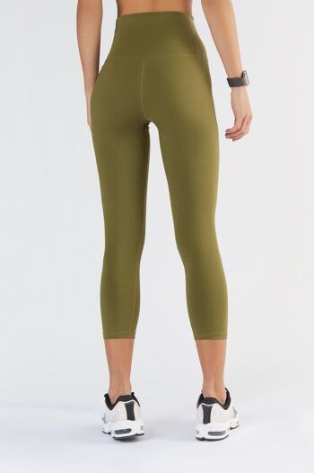 T1310-13 | Legging 7/8 femme recyclé - Olive 2