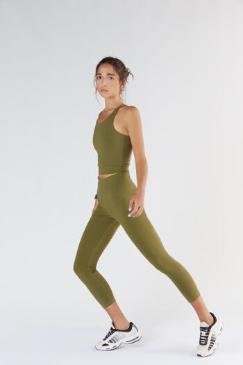 T1310-13 | Legging 7/8 femme recyclé - Olive 4