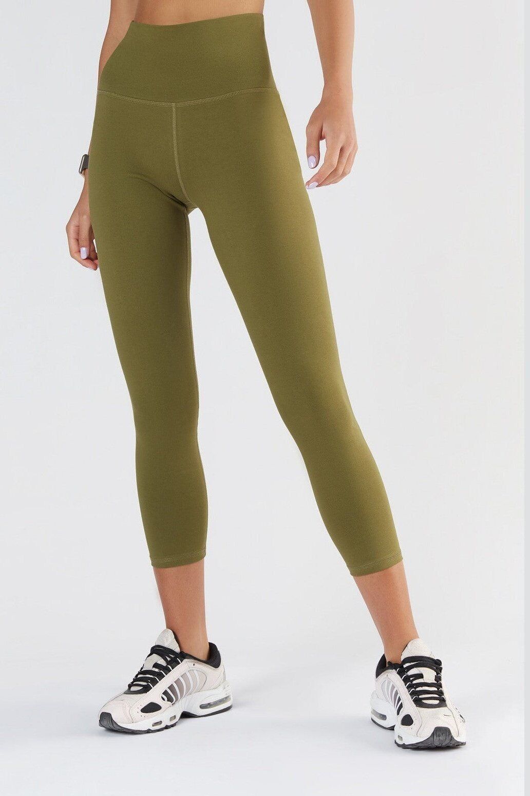 T1310-13 | Leggings 7/8 de mujer reciclados - Oliva