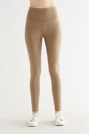 T1300-21 | Legging femme recyclé - Vison 1