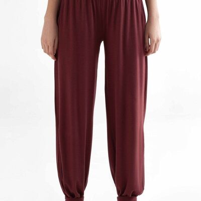 T1320-08 | Pantalon de yoga TENCEL™ Intimate pour femme - Bordeaux