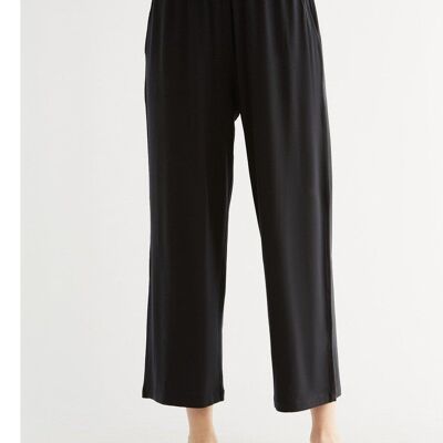 T1322-01 | TENCEL™ Intimate Women's Wide Leg Pants - Black