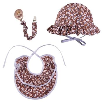 BOHO FLO Chapeau de soleil chocolat taille L 2