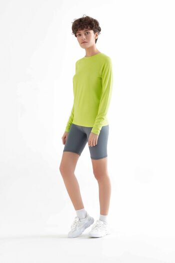 T1330-07 | Cuissard cycliste recyclé femme - Gris clair 4