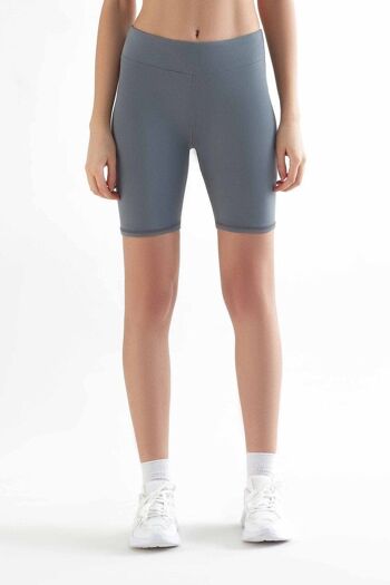 T1330-07 | Cuissard cycliste recyclé femme - Gris clair 6