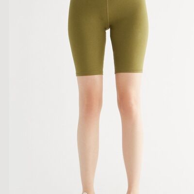 T1331-13 | Shorts ajustados para mujer - Oliva