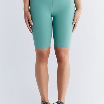 T1331-30 | Shorts ajustados para mujer - Verde malaquita