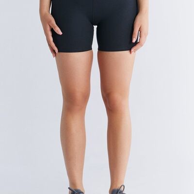 T1332-01 | Minishorts ajustados para mujer - Negro