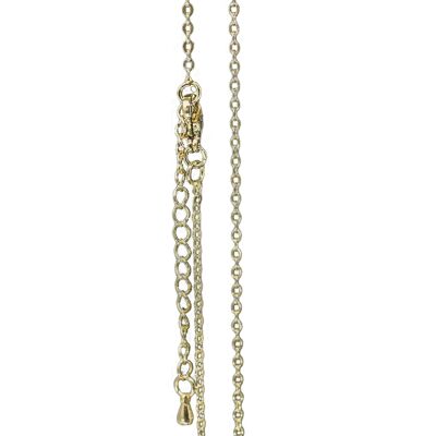 Fine gold-plated chain - 1mm convict link