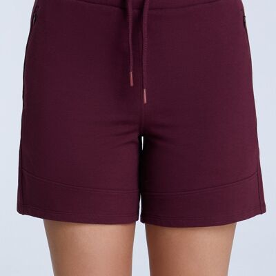 T1341-26 | Pantalones cortos de mujer - Vino Windsor