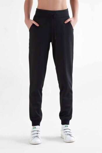 T1350-01 | Pantalon de jogging femme recyclé - Noir 1