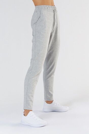 T1351-00 | Pantalon de jogging femme TENCEL™ Active - gris clair chiné 2