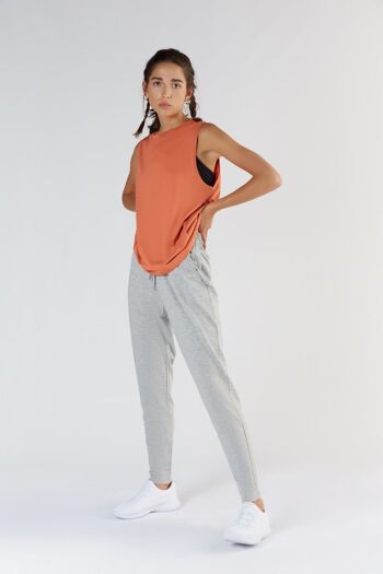 T1351-00 | Pantalon de jogging femme TENCEL™ Active - gris clair chiné 5