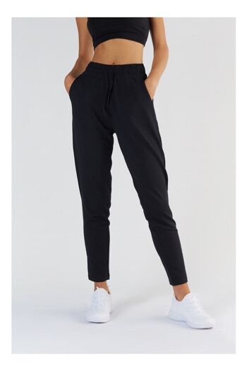 T1351-01 | Pantalon de jogging TENCEL™ Active pour femme - Noir 5