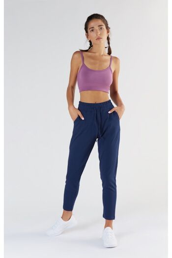 T1351-03 | Pantalon de jogging TENCEL™ Active pour femme - Marine 4