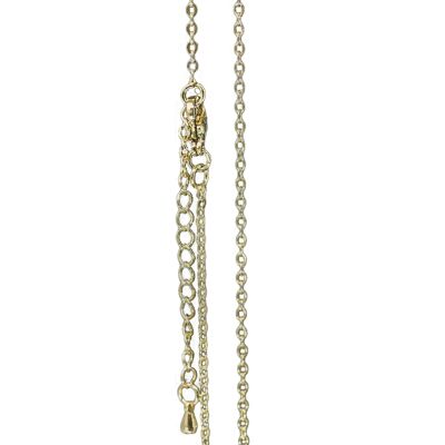 Steel bola chain 114 cm - Gold - 1mm cable link