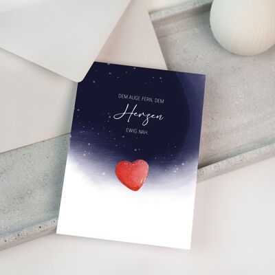 Mourning card - condolence card | Out of sight | Star children