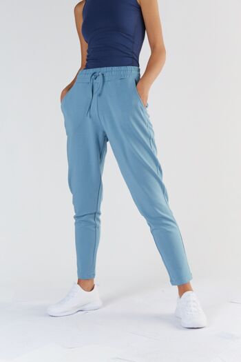 T1351-11 | Pantalon de jogging femme TENCEL™ Active - Bleu Atlantique 2