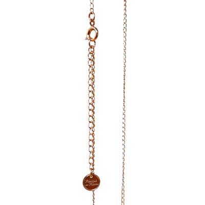 Chain *Made in France * Rose gold plated 114 cm - 1 micron mesh