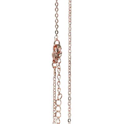 Steel bola chain 114 cm - Rose Gold - 1.5mm cable link
