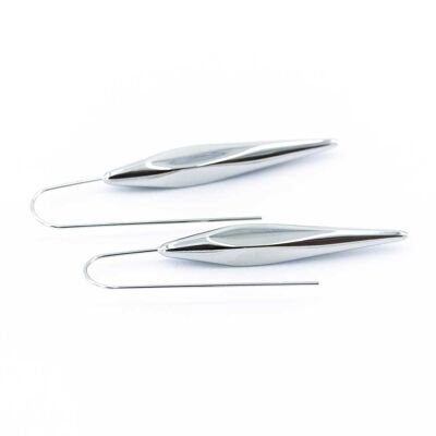 Long and elegant ladies stainless steel earrings 28