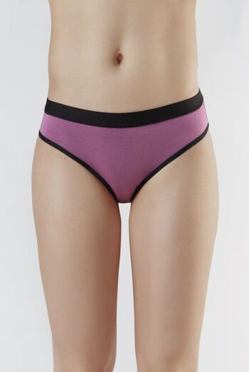 T1410-16 | Slip Intime Femme TENCEL™ - Violet Nitro 1