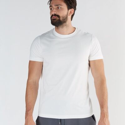T2100-02| T-shirt da uomo TENCEL™ Active - bianca