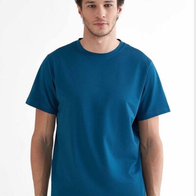 T2100-06| T-shirt da uomo TENCEL™ Active - Petrolio