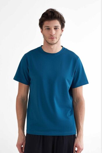 T2100-06 | T-Shirt Homme TENCEL™ Active - Pétrole 1