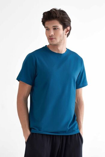T2100-06 | T-Shirt Homme TENCEL™ Active - Pétrole 2