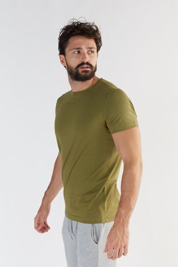 T2100-13 | T-Shirt Homme TENCEL™ Active - Olive 2
